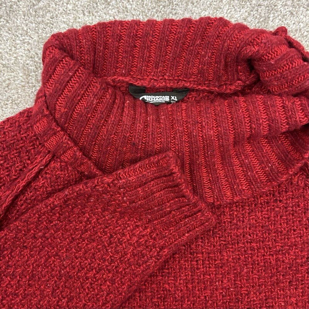 Mountain Khakis Red Wool Blend Cumberland Sweater‎ Women's Size XL Classic Fit